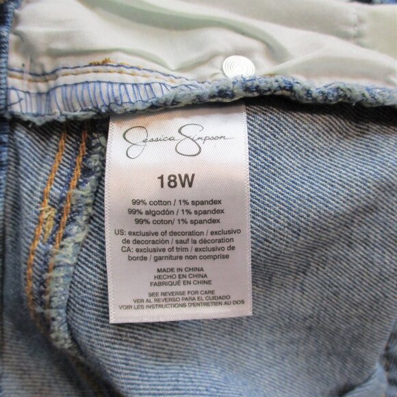 Jessica Simpson Plus Spotlight High Rise Slim Straight Jeans - Picture 8 of 9